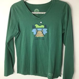 Life is Good Lake my Day long sleeve tee